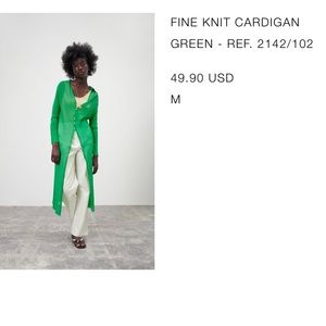 Zara fine knit cardigan